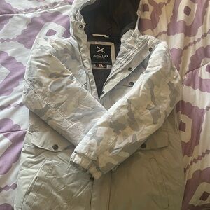 Arctix Light Gray Camouflage Hooded Jacket